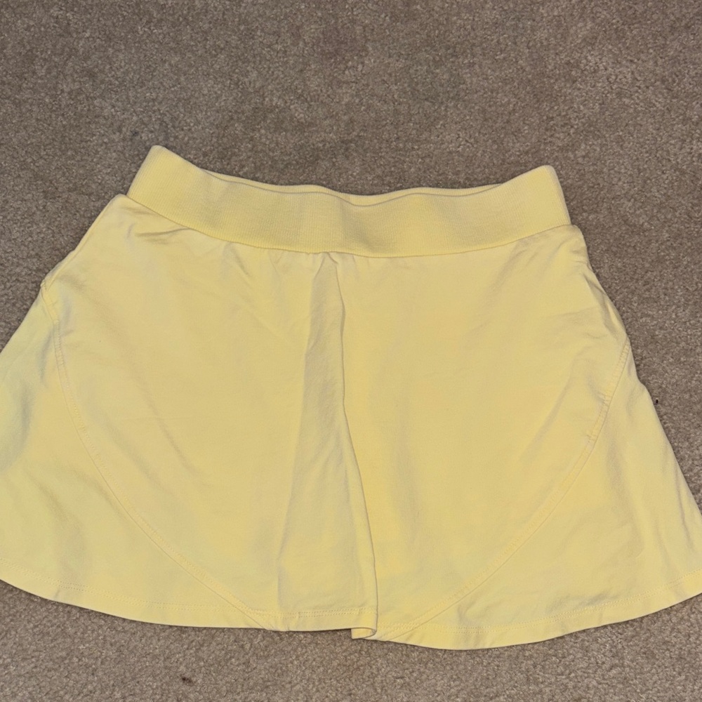 Wild oak boutique Yellow A-Line Tennis Skort